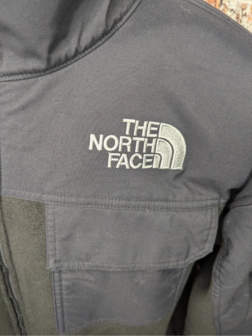 The North Face Salinas Thick Heavyweight Fleece Jacket Black Mens Large Denali